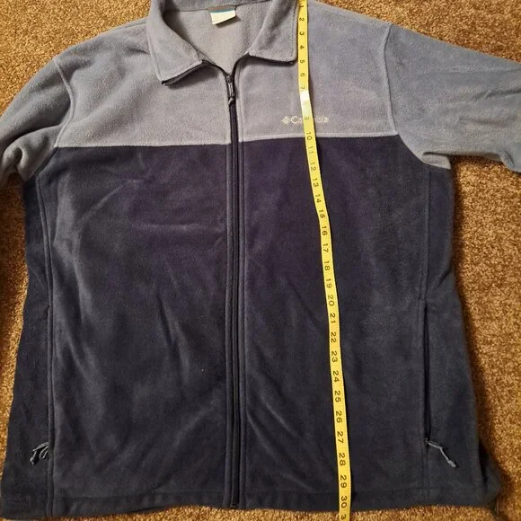 Columbia Steens Mountain Full-Zip Fleece Jacket for Men in Two Tone Blue - Picture 7 of 8